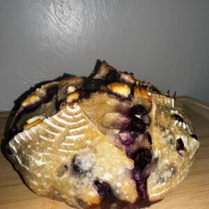 Blueberry Cream Cheese Sourdough Loaf