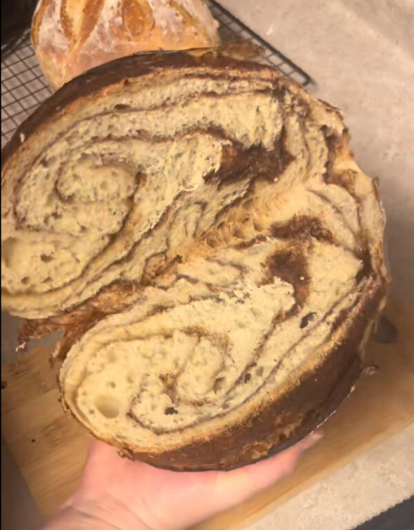 Cinnamon Brown Sugar Swirl Sourdough Loaf