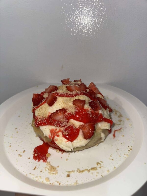 Strawberry Shortcake Cinnamon Roll